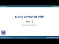 31013 - Arrays in PHP - Part 2