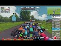 zwift race flat is fast stage 4 douce france