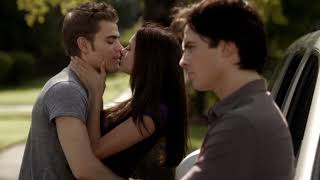 Elena kisses Stefan | The vampire diaries Season 2 Episode 3