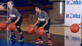 Stationary 2-Ball Dribble Drill (Same Time)