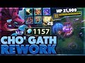 THIS NEW ABILITY IS CRAZY | I ONE SHOT THEM WITH E | MOST HP/AP CHO GATH SUPPORT - BunnyFuFuu