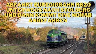 Abfahrt EuregioBahn RB20 unterwegs nach Stolberg und dann kommt eine Nohab angefahren 😁