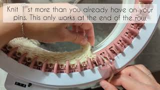 Easy increases and decreases of more than one stitch on Sentro Addi King size knitting machine