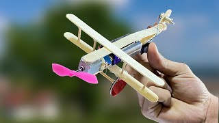 How To make with a plane : How to make creative thing with dc motor science project with mini motor