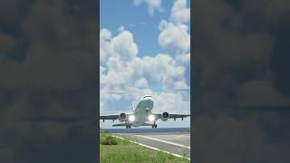 INSANE A310 landing at SABA #msfs2020 #aviation #photography