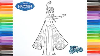 Frozen Elsa Coloring | Disney Frozen ❄️