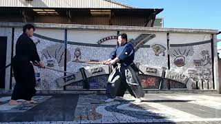 A demonstration of Mugai ryu kumitachi (kenjutsu-kata)　無外流組太刀（剣術形）3/2/2024