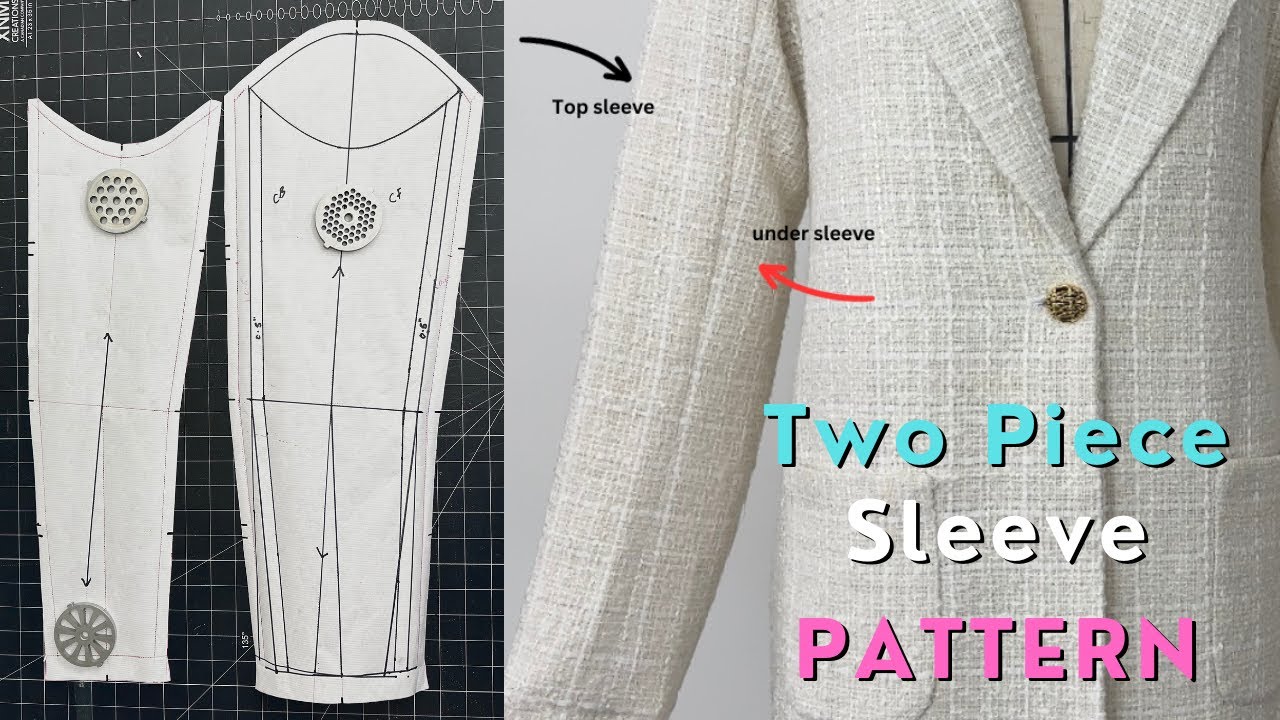 Pattern Drafting How To Make A Two Piece Sleeve Pattern Making