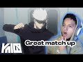 Anime noob React to Gojo VS Kakashi FULL FIGHT ANIMATION - Jujutsu Kaisen Vs Naruto (HD)