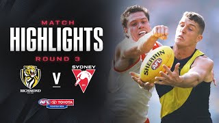 Richmond v Sydney Swans Highlights | Round 3, 2024 | AFL