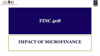 Complete History and Evaluation of MFIs