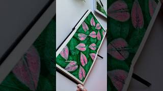 Spring flowers painting / Green leaves painting / Leaf print / Sketchbook painting ideas