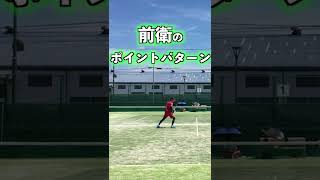 前衛のよくあるポイントパターン【ソフトテニス】#shorts