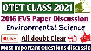 OTET 2016 EVS PAPER ANALYSIS !! ENVIROMENTAL SCIENCE !! MUST WATCH!!