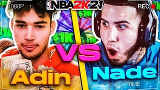 NaDeXe goes against Adin in $1000 Wager in NBA 2K21 (It got CRAZY) - NBA 2K21 BO7 WAGER