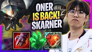 ONER IS BACK TO KOREA SOLOQ WITH SKARNER! - T1 Oner Plays Skarner JUNGLE vs Graves! | Season 2024