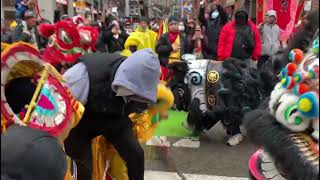 Lion Dance Boston CNY 2022 - A Meeting Between Two Teams feat. Wong Keung