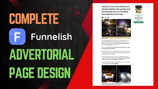 How to Replicate Advertorial Pages in Funnelish – Step-by-Step Funnelish Tutorial!