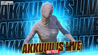 ONLY RUSH RANK PUSH CONQUEROR NEW UPDATE 3.6 BGMI DAY 5 Akku is live