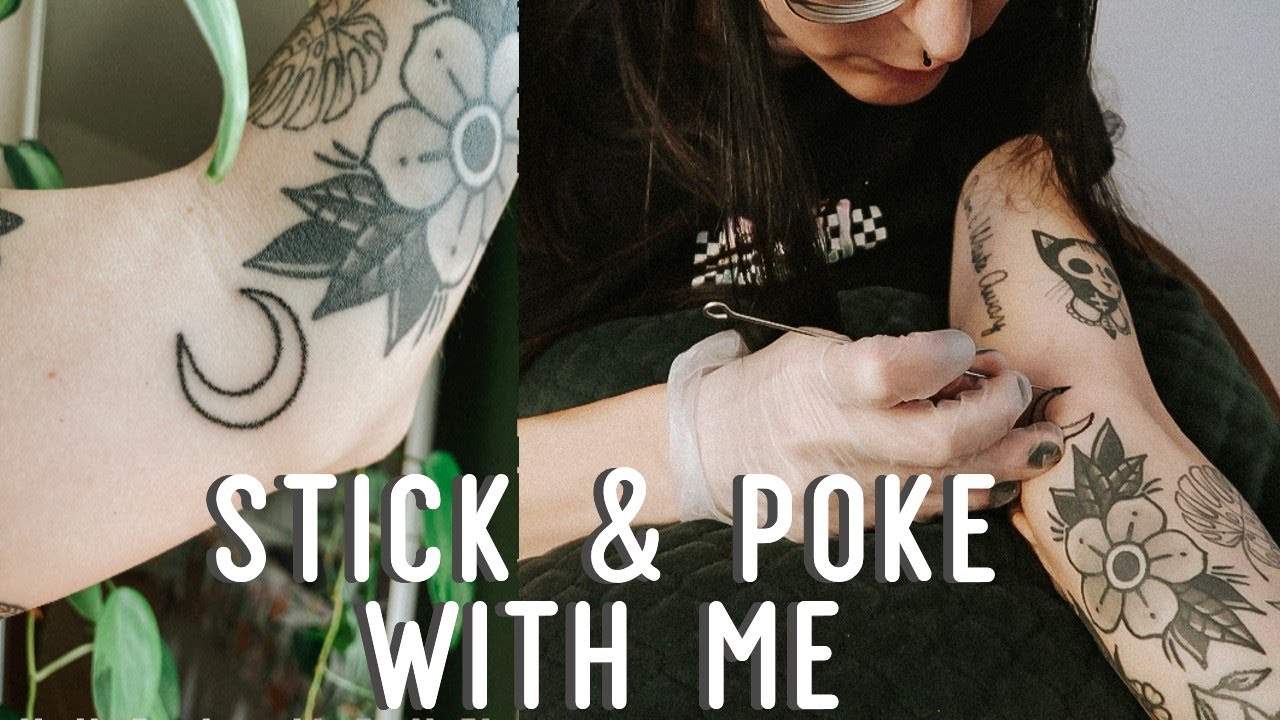 Stick & Poke Tattoo With Me - YouTube