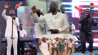 Rev Obofour arrive in style, Nacee Performs Kwen Kwen \u0026 all his NDC Songs at the Youth Thanksgiving