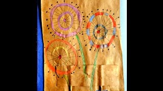 Joseys Art School Episode #47 Dandelions Line Drawing Art Class Ferris Wheels Meditation activity