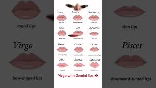 Virgo with Gemini lips #shorts #zodiac