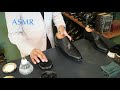 【靴磨き】asmr スコッチグレイン匠 ストレートチップ 鏡面磨き shoeshine