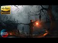 World War 2 Ambience - Rain sounds & Distant Artillery | Immersive Ambience 3D