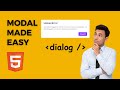 Building Engaging Modals: HTML Dialog Element Explained