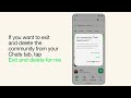 How to exit a community on Android | WhatsApp