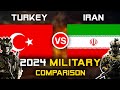 🔥 Turkey vs Iran Military Power Comparison 2024 🔥 | Iran vs Turkey Military Power 2024