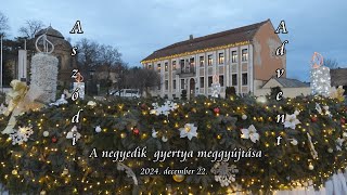 Aszódi advent - a 4. gyertya gyújtása - 2024. december 22.