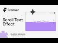 Scroll Text Invert Effect using Framer | 1 Minute Challenge
