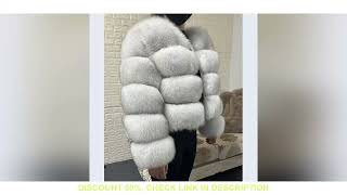 MAOMAOKONG 2024 Natural Real Fox Fur Coat Women Winter Long Sleeve Luxury Raccoon Fur Jackets Thick