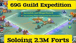 69G Guild Expedition Unstoppable Fun Soloing Part-1 || Lords Mobile