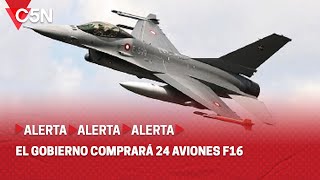 EL GOBIERNO COMPRARÁ 24 AVIONES F16 en DINAMARCA: lo ANUNCIARON PETRI y MILEI en