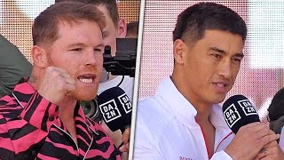 LAST WORDS BEFORE FIGHT • Canelo Álvarez & Dmitry Bivol • AFTER WEIGH-IN • DAZN & Matchroom Boxing