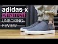 ADIDAS X PHARRELL WILLIAMS PINK BEACH SLIP ON REVIEW & UNBOXING