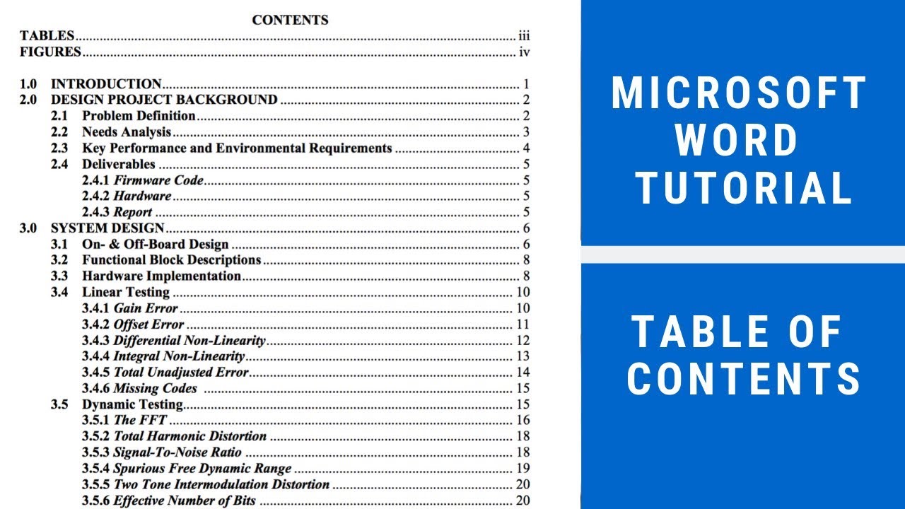 Table With Contents On It