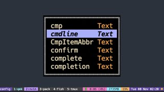 nvim cmp window #3 define your own colors