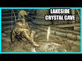 Elden Ring Lakeside Crystal Cave Location and Walkthrough Bloodhound Knight Boss Fight