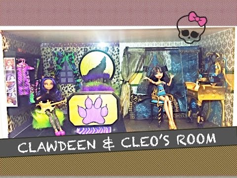 HOW TO MAKE A MONSTER HIGH ROOM FOR CLAWDEEN WOLF AND CLEO DE NILE HOW TO MAKE A MONSTER HIGH ROOM FOR CLAWDEEN WOLF AND CLEO DE NILE