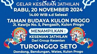 🔴LIVE TAMAN BUDAYA KULON PROGO JATHILAN TURONGGO SETO