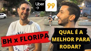 Florianópolis x Belo Horizonte: Ganhos, Custos, Segurança Para ser Uber! Por Fernando Floripa!