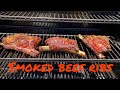 Smoked beef ribs on the Masterbuilt 1050 gravity fed smoker 1050 series