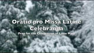 Pray in Latin: Orátio pro Missa Latíne Celebránda