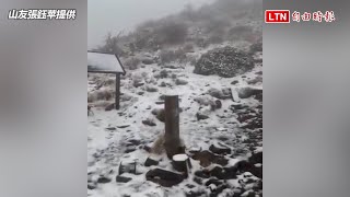 寒冬水氣助陣 雪山再現美麗冰雪世界（山友張鈺苹提供）