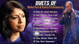 Trending Last 💓🌹☔DUETS OF "Mohd Aziz & Kavita Krishnamurty Song Collection | Jukebox 2019