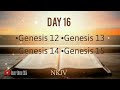 day 16 one year chronological daily bible reading plan nkjv dramatized audio version jan 16